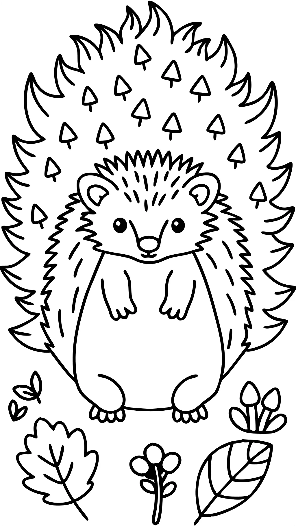 coloring pages porcupine